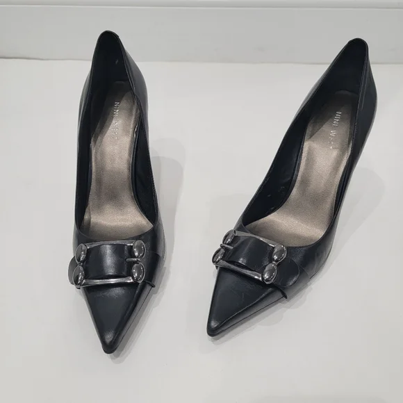 Nine West Black Women's Heels Size 8.5 - Picture 1 of 10